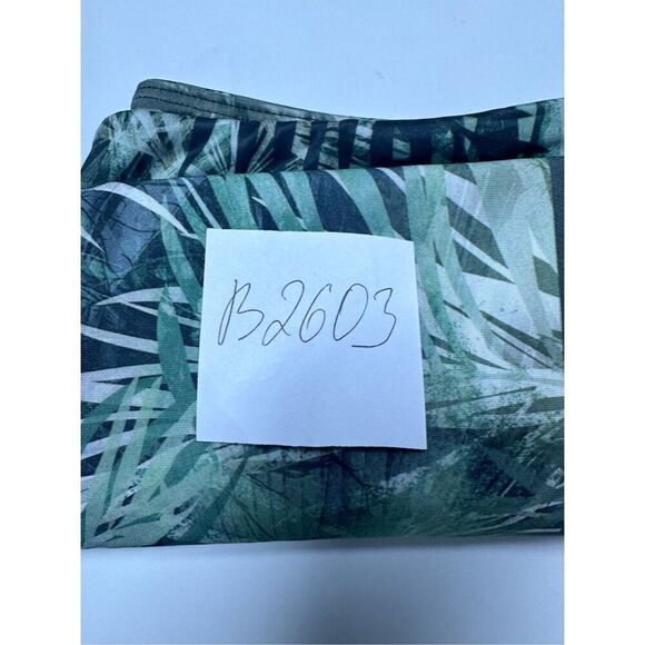 Evolution and Creation Women's M Palms Leaves Print Capri Leggings 21,5 “ Green - Picture 11 of 11